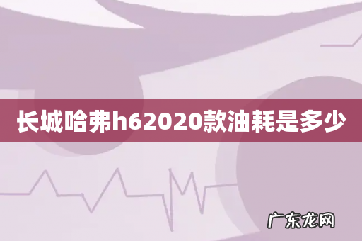 长城哈弗h62020款油耗是多少