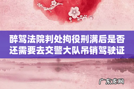 醉驾法院判处拘役刑满后是否还需要去交警大队吊销驾驶证