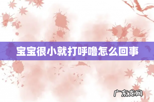 宝宝很小就打呼噜怎么回事