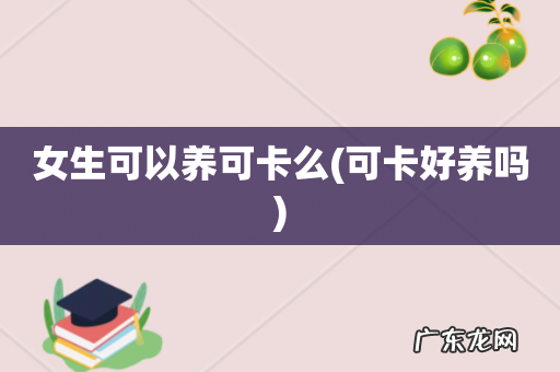 可卡好养吗 女生可以养可卡么