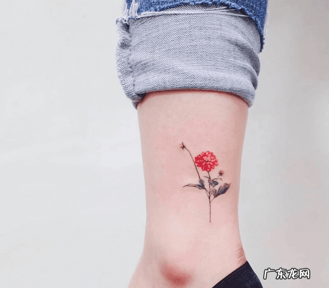 女生脚踝纹身 纹脚踝的纹身图案女