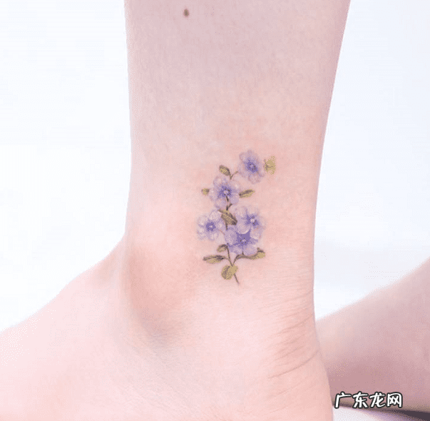 女生脚踝纹身 纹脚踝的纹身图案女