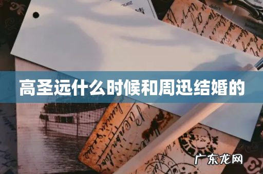 高圣远什么时候和周迅结婚的