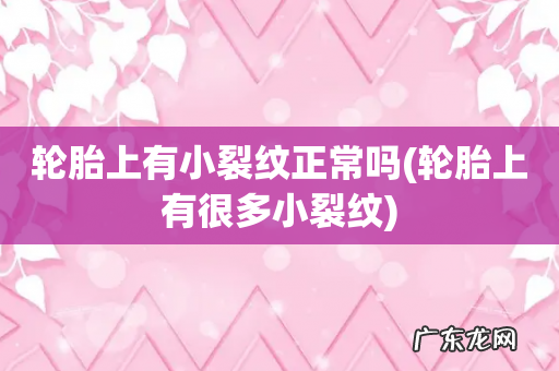 轮胎上有很多小裂纹 轮胎上有小裂纹正常吗