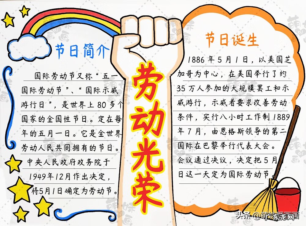 51劳动节手抄报图片 51劳动节手抄报的内容