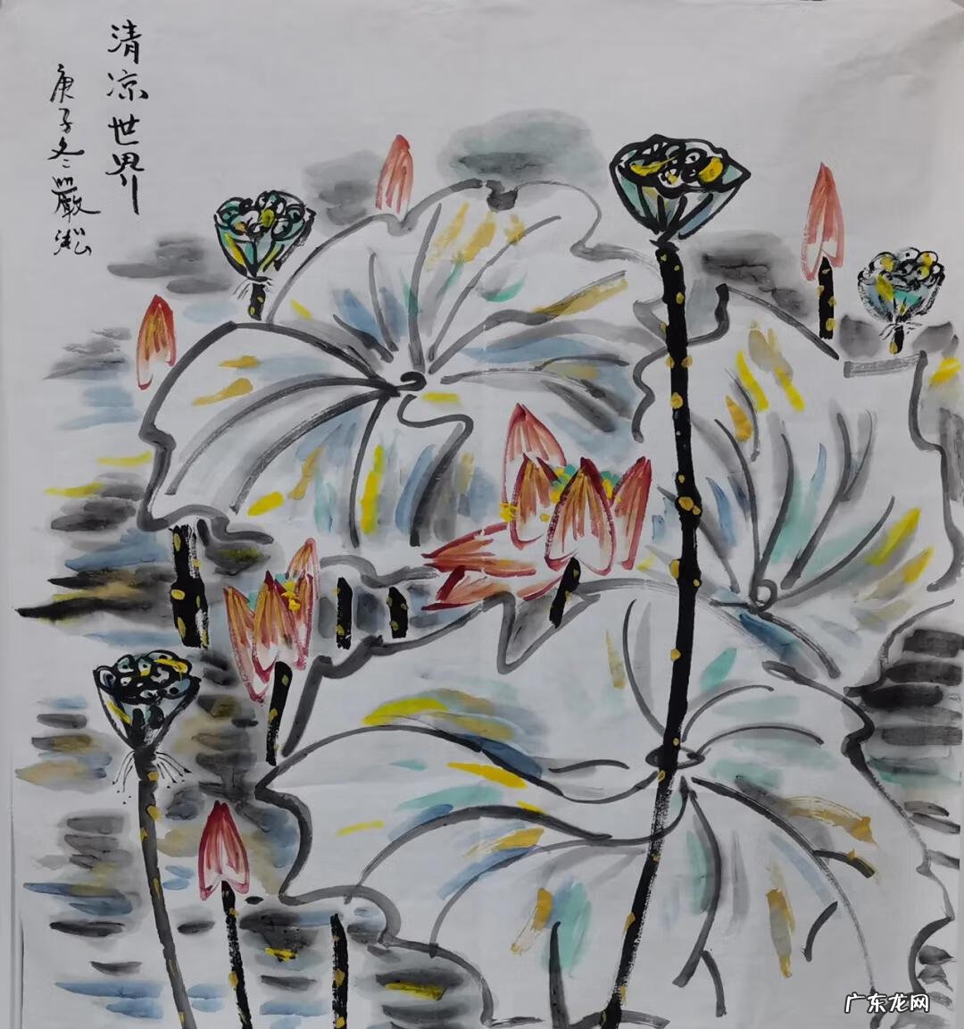 床头背景墙图片大全 床头放荷花图的风水