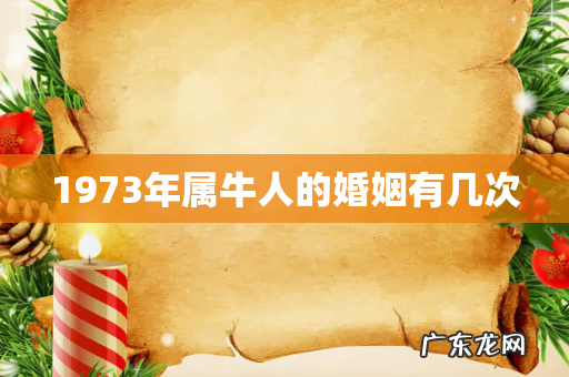 1973年属牛人的婚姻有几次