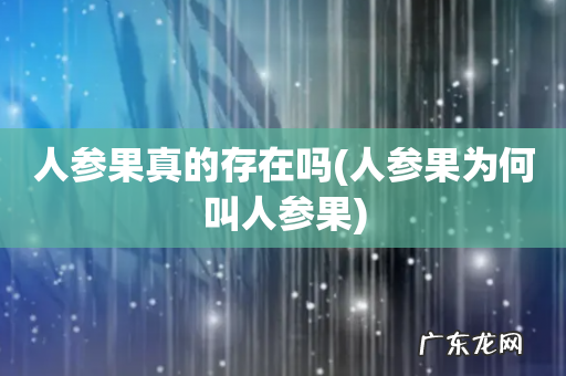 人参果为何叫人参果 人参果真的存在吗