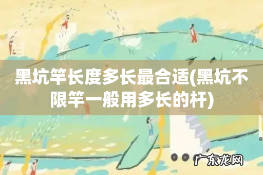 黑坑不限竿一般用多长的杆 黑坑竿长度多长最合适
