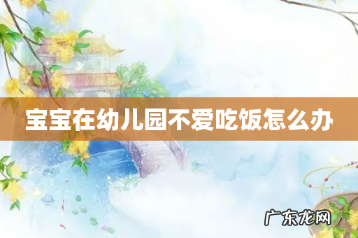 宝宝在幼儿园不爱吃饭怎么办