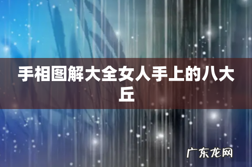 手相图解大全女人手上的八大丘
