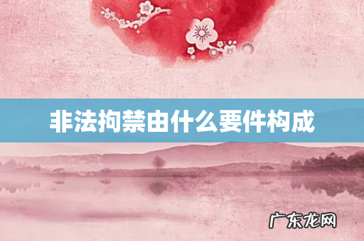 非法拘禁由什么要件构成