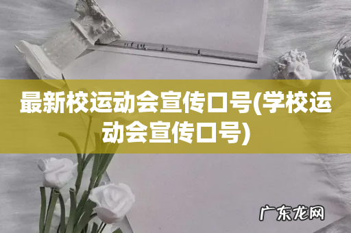 学校运动会宣传口号 最新校运动会宣传口号