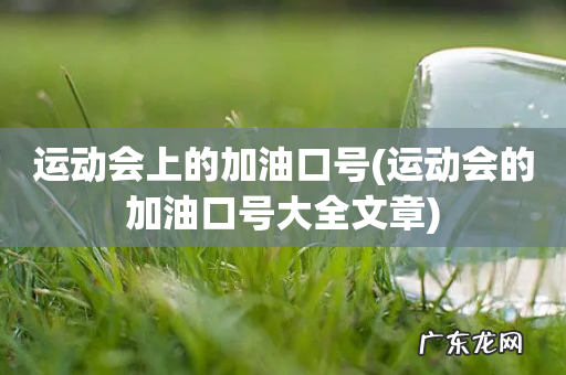 运动会的加油口号大全文章 运动会上的加油口号