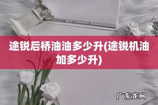 途锐机油加多少升 途锐后桥油油多少升