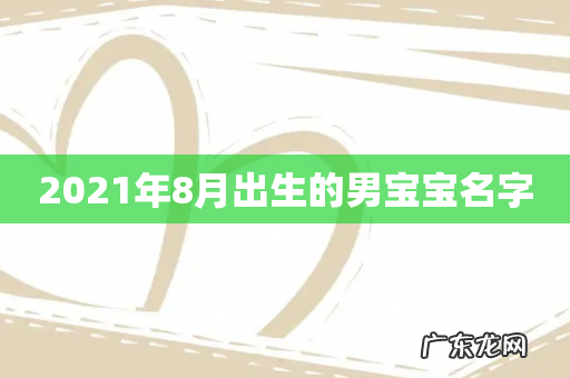 2021年8月出生的男宝宝名字