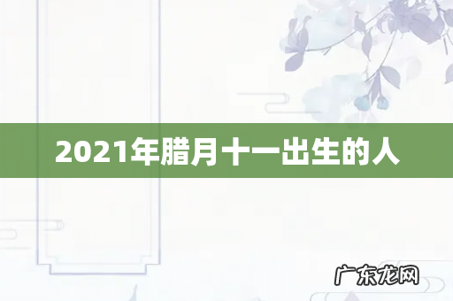 2021年腊月十一出生的人