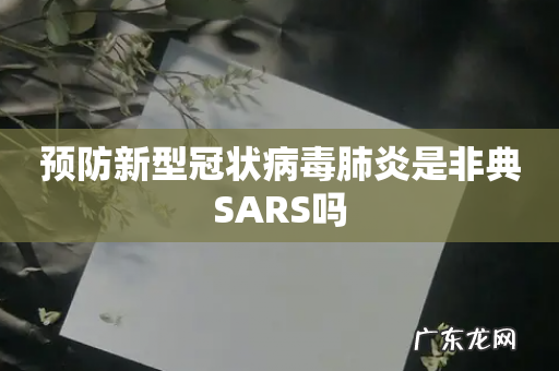预防新型冠状病毒肺炎是非典SARS吗