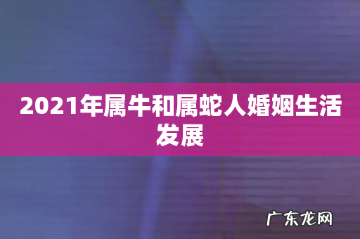 2021年属牛和属蛇人婚姻生活发展