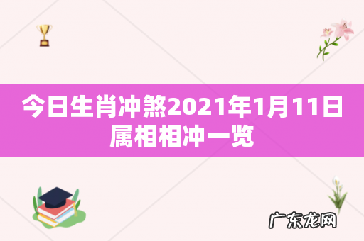 今日生肖冲煞2021年1月11日属相相冲一览