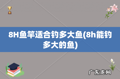 8h能钓多大的鱼 8H鱼竿适合钓多大鱼