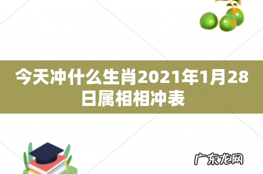 今天冲什么生肖2021年1月28日属相相冲表