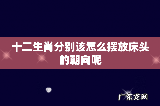 十二生肖分别该怎么摆放床头的朝向呢