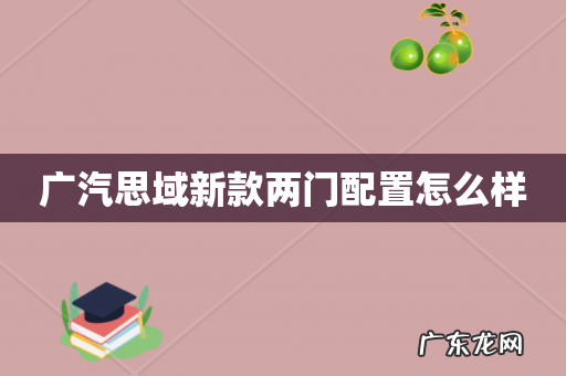 广汽思域新款两门配置怎么样