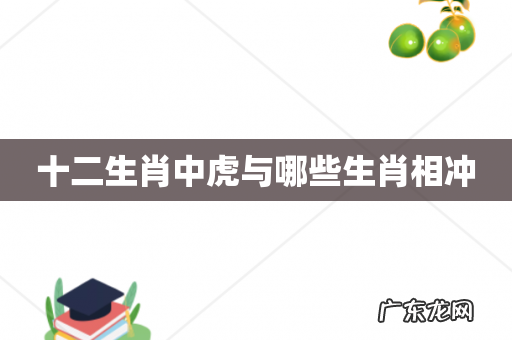 十二生肖中虎与哪些生肖相冲