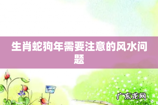 生肖蛇狗年需要注意的风水问题