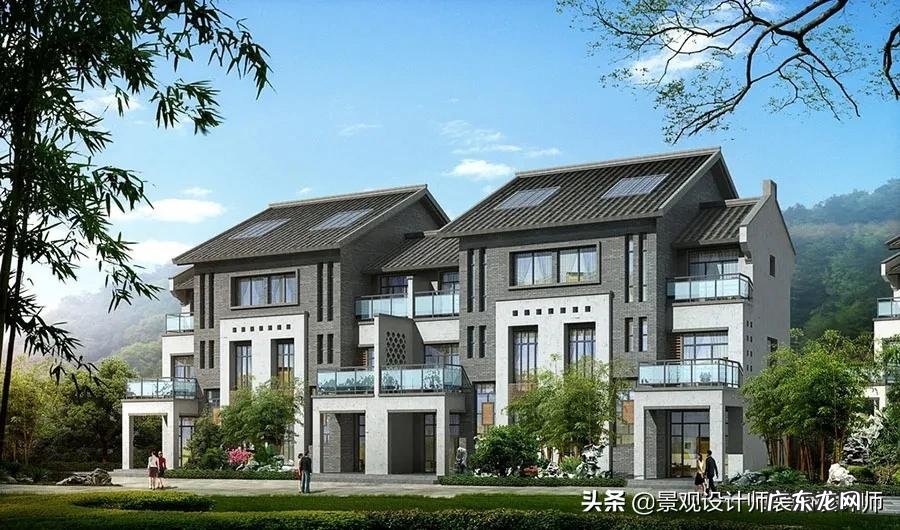 中式别墅设计效果图 中式风格别墅图