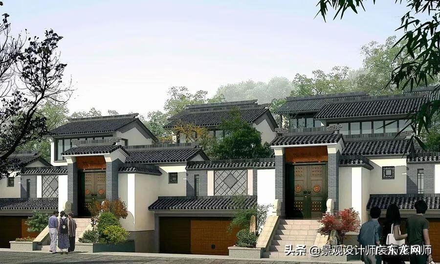 中式别墅设计效果图 中式风格别墅图