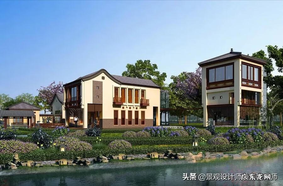 中式别墅设计效果图 中式风格别墅图