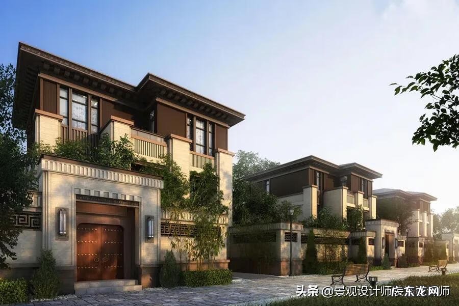 中式别墅设计效果图 中式风格别墅图