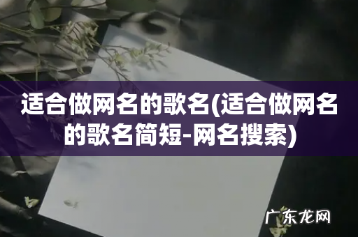 适合做网名的歌名简短-网名搜索 适合做网名的歌名