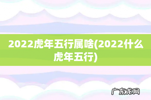2022什么虎年五行 2022虎年五行属啥
