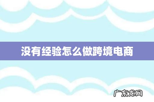 没有经验怎么做跨境电商