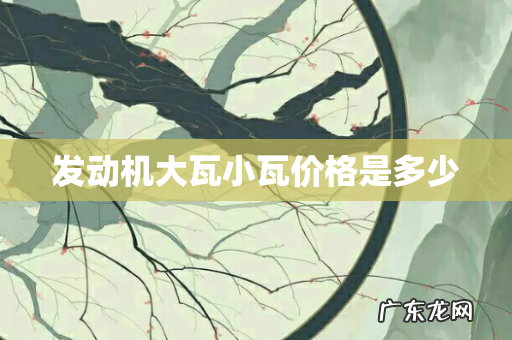 发动机大瓦小瓦价格是多少