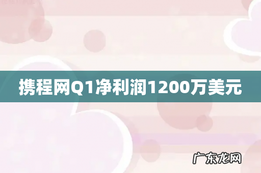 携程网Q1净利润1200万美元