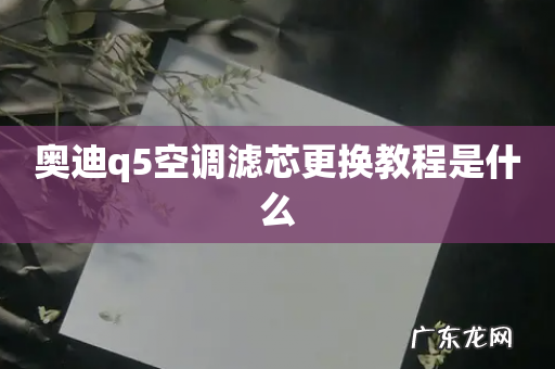 奥迪q5空调滤芯更换教程是什么