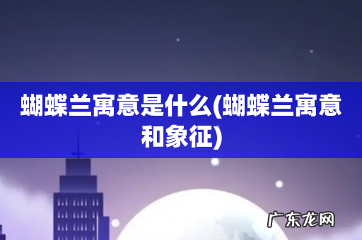 蝴蝶兰寓意和象征 蝴蝶兰寓意是什么