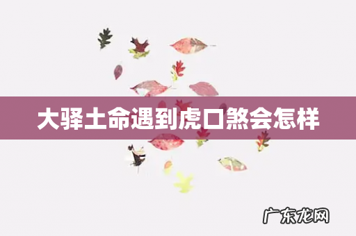 大驿土命遇到虎口煞会怎样