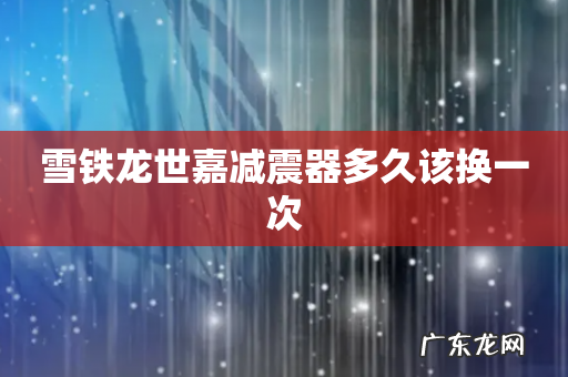 雪铁龙世嘉减震器多久该换一次