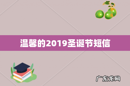 温馨的2019圣诞节短信