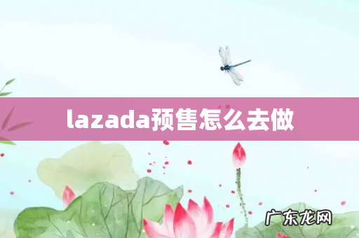 lazada预售怎么去做
