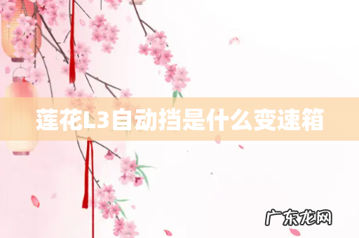 莲花L3自动挡是什么变速箱