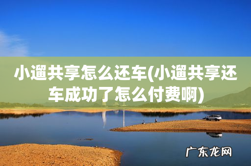 小遛共享还车成功了怎么付费啊 小遛共享怎么还车