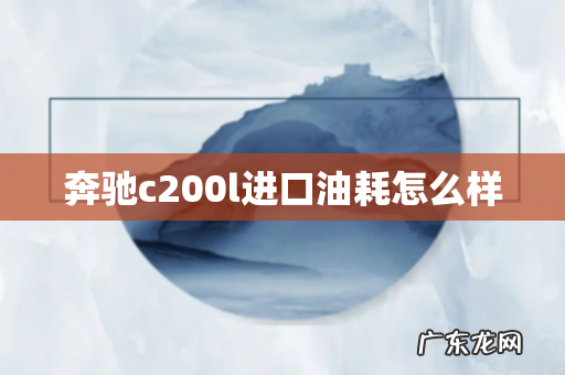 奔驰c200l进口油耗怎么样