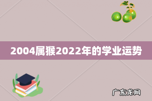 2004属猴2022年的学业运势