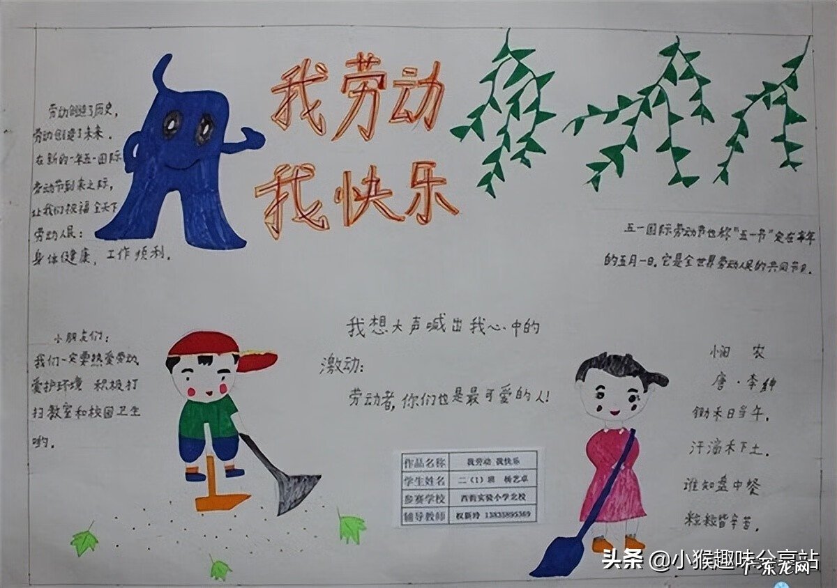 五一劳动节手抄报简单字少又漂亮 五一劳动节手抄报内容资料大全